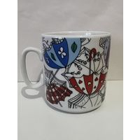Фарфоровая кружка 300 мл "ЗОНТИКИ"    ДФЗ
