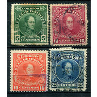 Венесуэла - 1915/23г. - Симон Боливар - 4 марки - гашёные. #4-W1-113-A-1