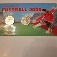 5 евро 2008 год Special футбол Unc Австрия  серебро