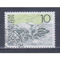 [1206] Лихтенштейн 1972. Ландшафт. Гашеная марка. 1