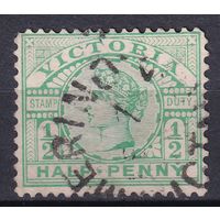 113.Aust. Великобритания. Австралийские штаты. Виктория. Стандарт. 1899 г. 1/2p. Mi.#A108.