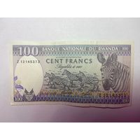 РУАНДА 100 ФРАНКОВ 1989-02