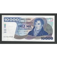 Аргентина 10000 песо 1985 года. Тип Р-319aA. Состояние UNC!