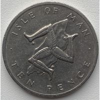 Остров Мэн 10 пенсов 1976 г.