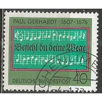 ФРГ. 300 лет со дня смерти П.Герхарда. Автор гимнов. 1976г. Mi#893.