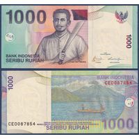 Индонезия, 1000 рупий 2009 г., P-141j (CEO, капитан Паттимура), aUNC***
