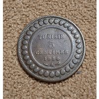 Тунис 5 сантимов, 1332 (1914)