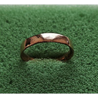 Медное обручальное кольцо XIXв.  Диаметр 17мм. лот ок-4,7