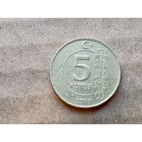 Турция 5 курушей, 2009г. (D-107)