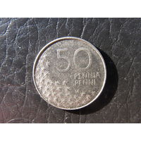 Финляндия. 50 пенни.1990. С 20 копеек. Распродажа коллекции. Смотрите другие лоты.