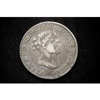 5 франков 1807 г. Лукка (Италия), Элиза Бонапарт и Феликс Паскаль Бачиокки. Кабинетная патина, редкая!