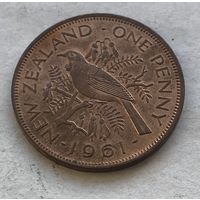 Новая Зеландия 1 пенни 1961 Новозеландский туи Елизавета II