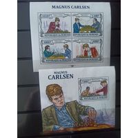 Бурунди. Шахматы. Марки, блок