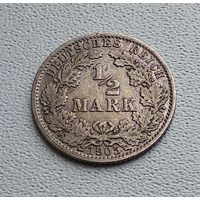 Германия 1/2 марки, 1905 "A" - Берлин  7-10-1