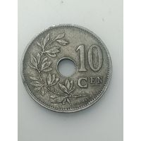 Бельгия 10 сантимов 1921 года . Надпись на Галанском языке  , BELGIE .