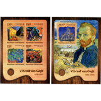 ЦАР 2016   Живопись  ИСКУССТВО КАРТИНЫ    к/б+бл MNH