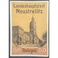 Нотгельд 50 пфеннигов 1921 год. Нойштрелиц. Веймарская республика