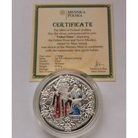 1 доллар  2009 г. Дед Мороз и Снегурочка. Ниуэ. С рубля.