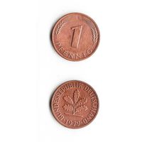 1 пфенниг Германия 1979 года(G)