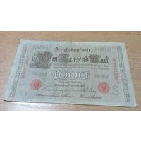 1000 марок 1910 года Германии 9607205 красный номер