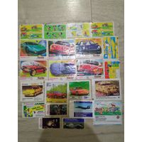 Фантики вкладыши наклейки