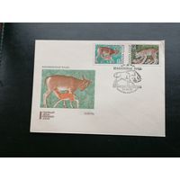 Беларусь БССР  беловежская пуща олень