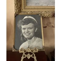 Рамка для фото старая латунь со стеклом Германия