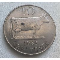Гернси 10 Пенсов, 1968  5-9-6