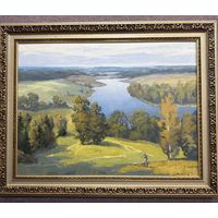 Картина Масленикова В.П. "НА БЕРЕЗИНЕ". Холст, масло. Размер: 60Х80 см.