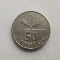 Латвия 50 сантимов 1992 г.