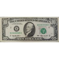 10 долларов США. 1993г