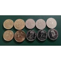 Таджикистан набор монет 20,50 дирам 1,3,5 сомони 2023