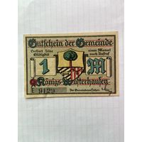 1марка (нотгельды) Германия г.Кёнигс Вунстерхафен -1402