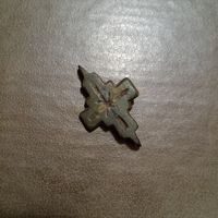 Нательный крестик часть Энколпиона с целыми ушками