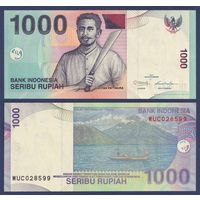 Индонезия, 1000 рупий 2011 г., P-141k (WUB, капитан Паттимура), UNC