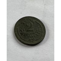 Австрия 2 геллера 1899