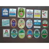 Пивные этикетки из Китая по дешёвке без повторов, цена за 1 шт., можно рассчитываться рос рублями, даже железной мелочью, ю-923-24 (3428)