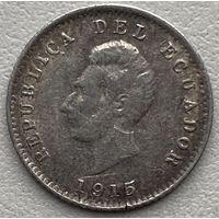 Эквадор 1/2 десимо 1915 г.
