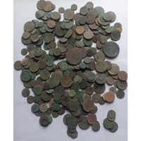 Монеты РИ и др, 340 штук, без чистки