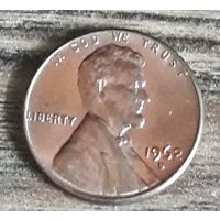 1 цент 1962  D США  состояние!