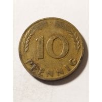 Германия 10 пфенинг 1950 D