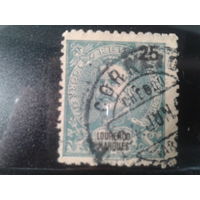 Мозамбик, колония Португалии, 1898. Стандарт. Король Карлос I