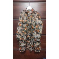 Платье ретро на рост 122-134 см. Длина 74 см, ПОгруди 39 см, ПОталии 34 см, длина рукава 48 см. Отлично на утренник 9 Мая например.