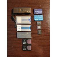 Карта памяти и переходники Sony Ericsson   (11 шт.)