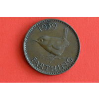 Великобритания 1 фартинг 1939 с 1 руб