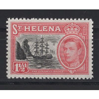 Остров Святой Елены / ST. HELENA 1949** 1,5d Георг VI (SG 150)