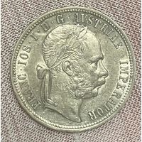 Монета 1 флорин 1892 год. Австро-Венгрия. Франц Иосиф I