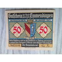 Нотгельды 50 пфеннигов с рубля