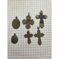 Лот нательных крестиков