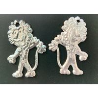 Ёлочная игрушка СССР Лев пластик a-la картонаж